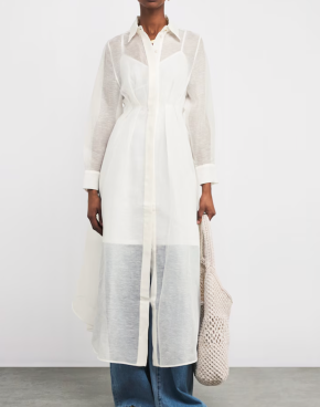 Zimmermann Linen-Silk Shirt Dress 5