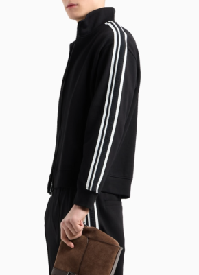 Emporio Armani ASV Full-zip Sweatshirt In Jersey With Logo Bands 2