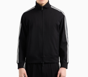 Emporio Armani ASV Full-zip Sweatshirt In Jersey With Logo Bands 5
