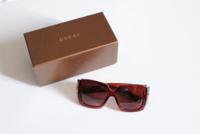 Gucci Red Oversized  Sunglasses 5