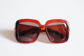 Gucci Red Oversized  Sunglasses 6