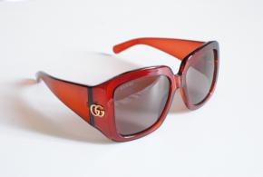 Gucci Red Oversized  Sunglasses 3