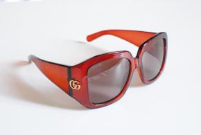 Gucci Red Oversized  Sunglasses 4