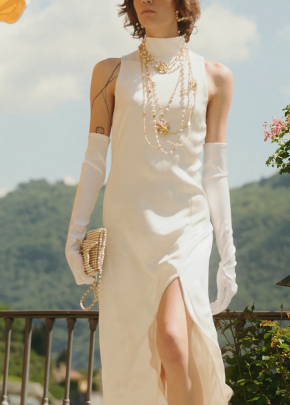 Chanel Resort Cream Silk Gown 4