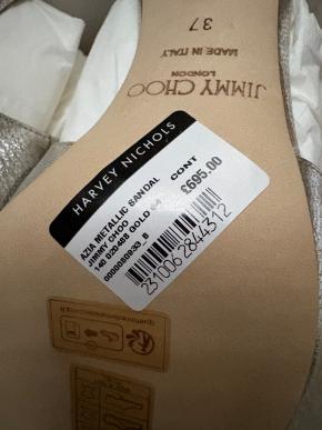 Jimmy Choos Silver Sandal 6