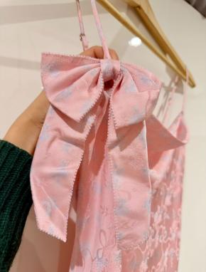 Love Shack Fancy Dusty Quartz Cambrette Dress 4