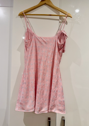 Love Shack Fancy Dusty Quartz Cambrette Dress 3