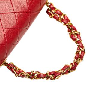 Chanel Red Micro Classic Lambskin Belt Bag 10
