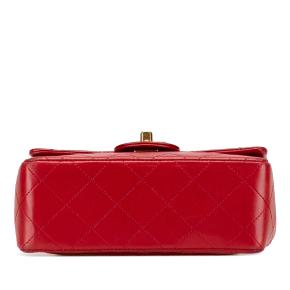 Chanel Red Micro Classic Lambskin Belt Bag 3