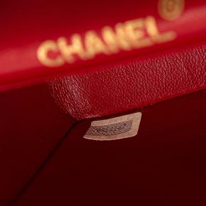 Chanel Red Micro Classic Lambskin Belt Bag 6