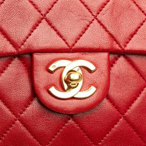 Chanel Red Micro Classic Lambskin Belt Bag 7
