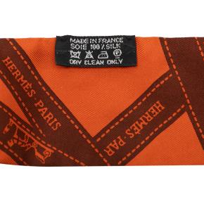 Hermes Brown Swift and Silk Bolduc Twilly Garden Party 30 8