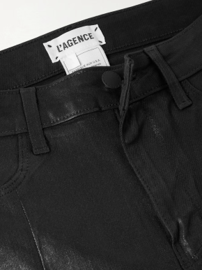 L'Aagence Jyothi Coated High-Rise Skinny Jeans 5