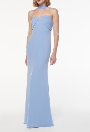 Roland Mouret Sash Satin Crepe Gown 5