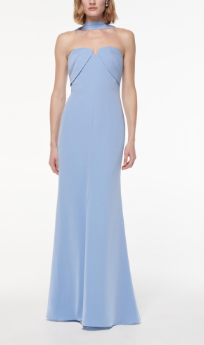 Roland Mouret Sash Satin Crepe Gown 3