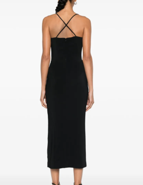 Mugler Metallic-Details Midi Dress 5