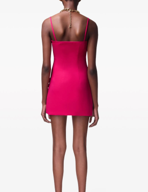 Area Heart-Motif Twill Mini Dress 5