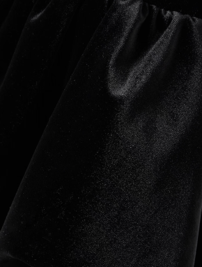 Self Portrait Black Velvet Peplum Gown 4