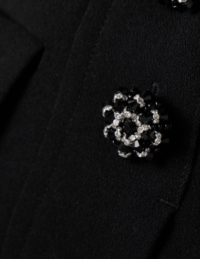 Self Portrait Convertible Strapless Crystal-Embellished Peplum Crepe Jumpsuit 3