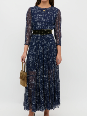 Rixo Kristen Georgette Midi Dress 4