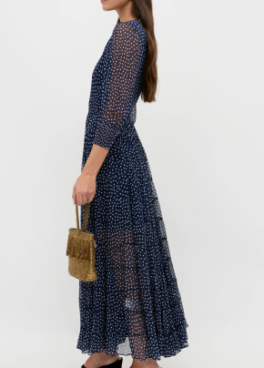 Rixo Kristen Georgette Midi Dress 2