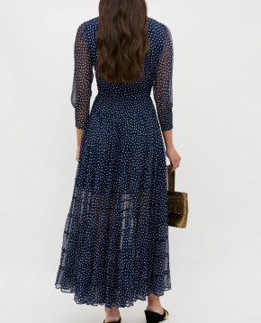 Rixo Kristen Georgette Midi Dress 3
