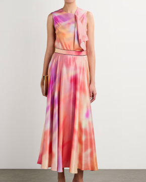 Roksanda Satin Ameera Midi Skirt 3