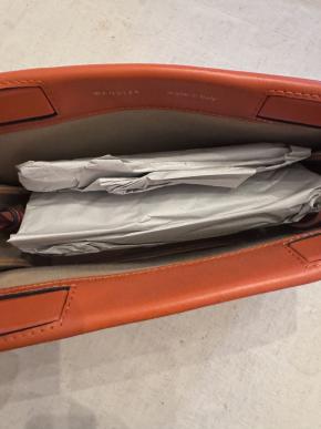 Wandler Orange Leather Shoulder Bag 10