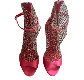 Rene Caovilla Tropical Juice Galaxia Satin Sandals 2