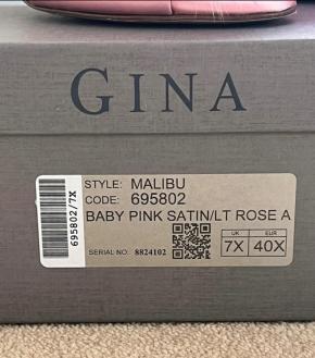 Gina Pink Satin Malibu Mules 9