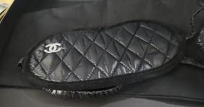 Chanel Black Quilted Eye Mask 6