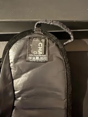 Chanel Black Quilted Eye Mask 4