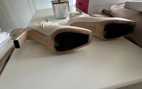 Jimmy Choo Cream Minori Boots 7