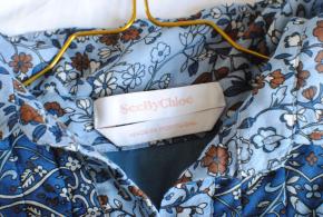 Chloe Blue Printed Cotton Top 8