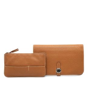 Hermes Tan Togo Dogon Duo Wallet GM 8