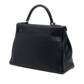 Hermes Black Togo Kelly II Retourne 32 2