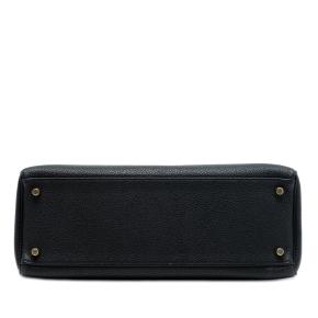 Hermes Black Togo Kelly II Retourne 32 3