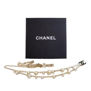 Chanel  CC Faux Pearl Chain Belt 6