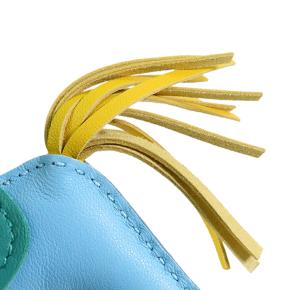 Hermes Celeste Milo Lambskin and Swift Grigri Rodeo Pegase Bag Charm PM 7