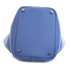 Hermes Bleu Azur Clemence and Swift Picotin Lock 18 3