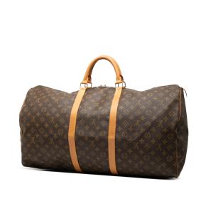 Louis Vuitton Coated Canvas Monogram Keepall 60 2