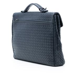 Bottega Veneta Blue Nappa Intrecciato Briefcase 2