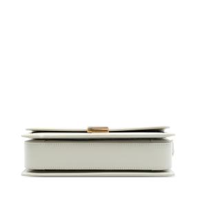 Saint Laurent White Medium Smooth Calfskin Solferino Satchel In Box 3