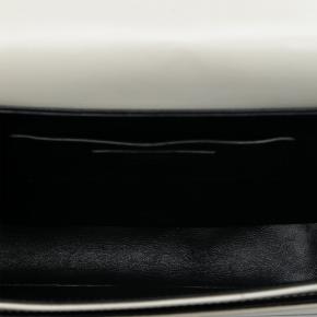 Saint Laurent White Medium Smooth Calfskin Solferino Satchel In Box 4