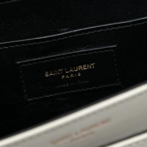 Saint Laurent White Medium Smooth Calfskin Solferino Satchel In Box 5