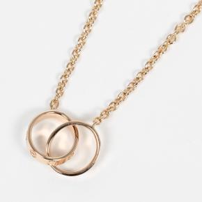 Cartier Rose Gold Intertwined Love Ring Necklace 2
