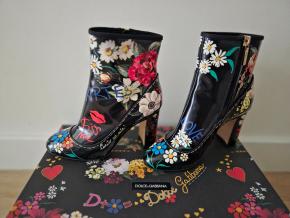 Dolce & Gabbana Floral Ankle Boots 13