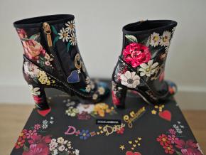 Dolce & Gabbana Floral Ankle Boots 20