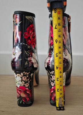 Dolce & Gabbana Floral Ankle Boots 9
