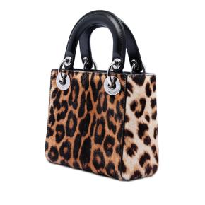 Dior Leopard Print Mini Pony Hair Lady Dior 2